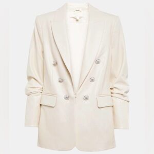 Veronica Beard Beacon faux leather blazer sz 2